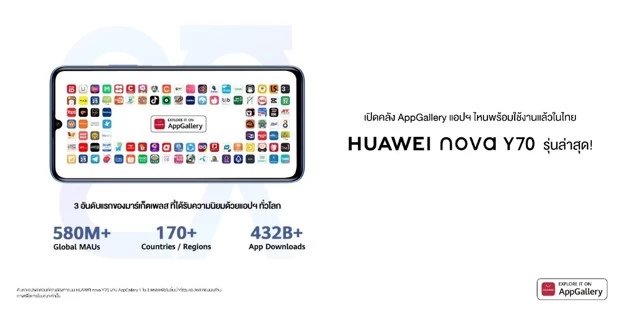 แกะกล่อง HUAWEI nova Y70 ขายแล้ววันนี้ที่ 7-Eleven ทั่วประเทศ มีอะไรให้เซอร์ไพรส์บ้าง ตามไปดู! 1 7A9654EE71EB4A69B3E47989B9553E98