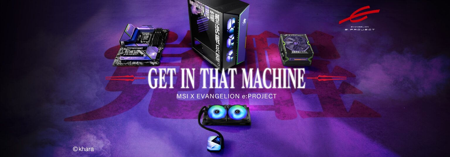 MSI ขอแนะนำคอลเลคชั่นพิเศษ MSI X EVANGELION e: PROJECT – GET IN THAT MACHINE วางจำหน่ายแล้ววันนี้! EVA-KV-3600x1260-1