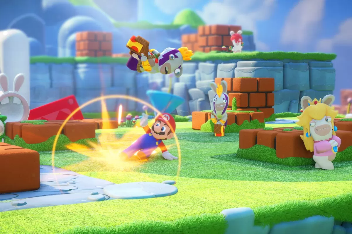ฉลองครบรอบ 5 ปี Mario+Rabbids Kingdom Battle มียอดผู้เล่นเกิน 10 ล้านคนเป็นที่เรียบร้อย 1 MRKB Screen Combat Dash E3 170612 215pm 1497264512 0