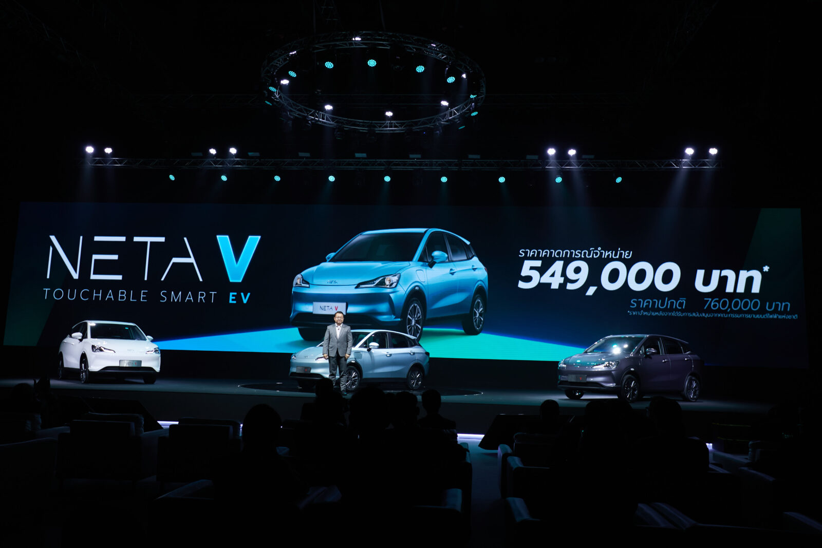 เนต้า พร้อมลุยตลาดอีวีเมืองไทย เปิดราคา NETA V 549,000 บาท 1 Price-Announcement
