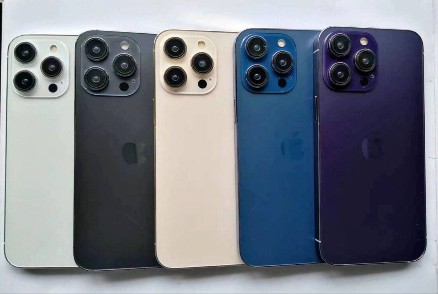พบเครื่องดัมมี่ iPhone 14 Pro มีสีใหม่ สีน้ำเงินและสีม่วง iphone-14-pro-dummy-colors