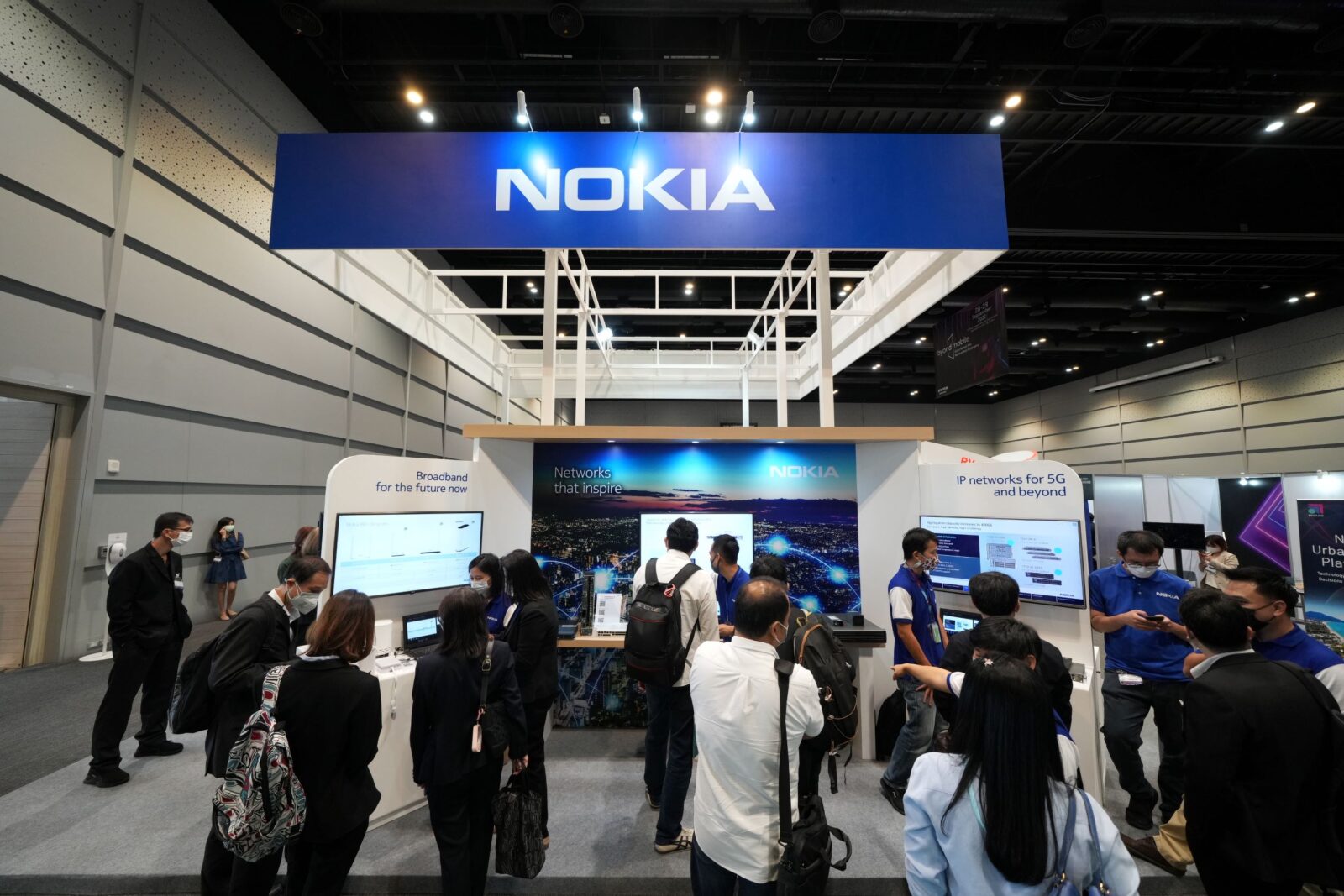 โนเกีย จัดแสดงนวัตกรรม 5G แห่งอนาคต ในงาน Byond Mobile 2022 1 Nokia Booth at Byond Mobile 2022 1 re | Byond Mobile 2022 | โนเกีย จัดแสดงนวัตกรรม 5G แห่งอนาคต ในงาน Byond Mobile 2022