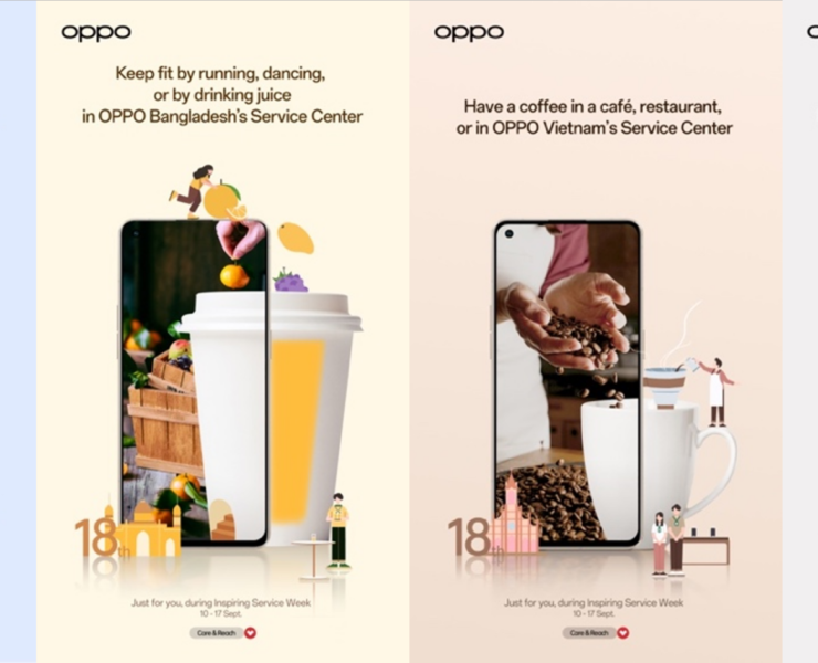 Special drink for OPPO 18TH 1 | Inspiring Service Week | OPPO ทำเก๋! เพลิดเพลินกับเครื่องดื่มสุดพิเศษจาก OPPO จากจุดบริการ Service Center ใกล้คุณ