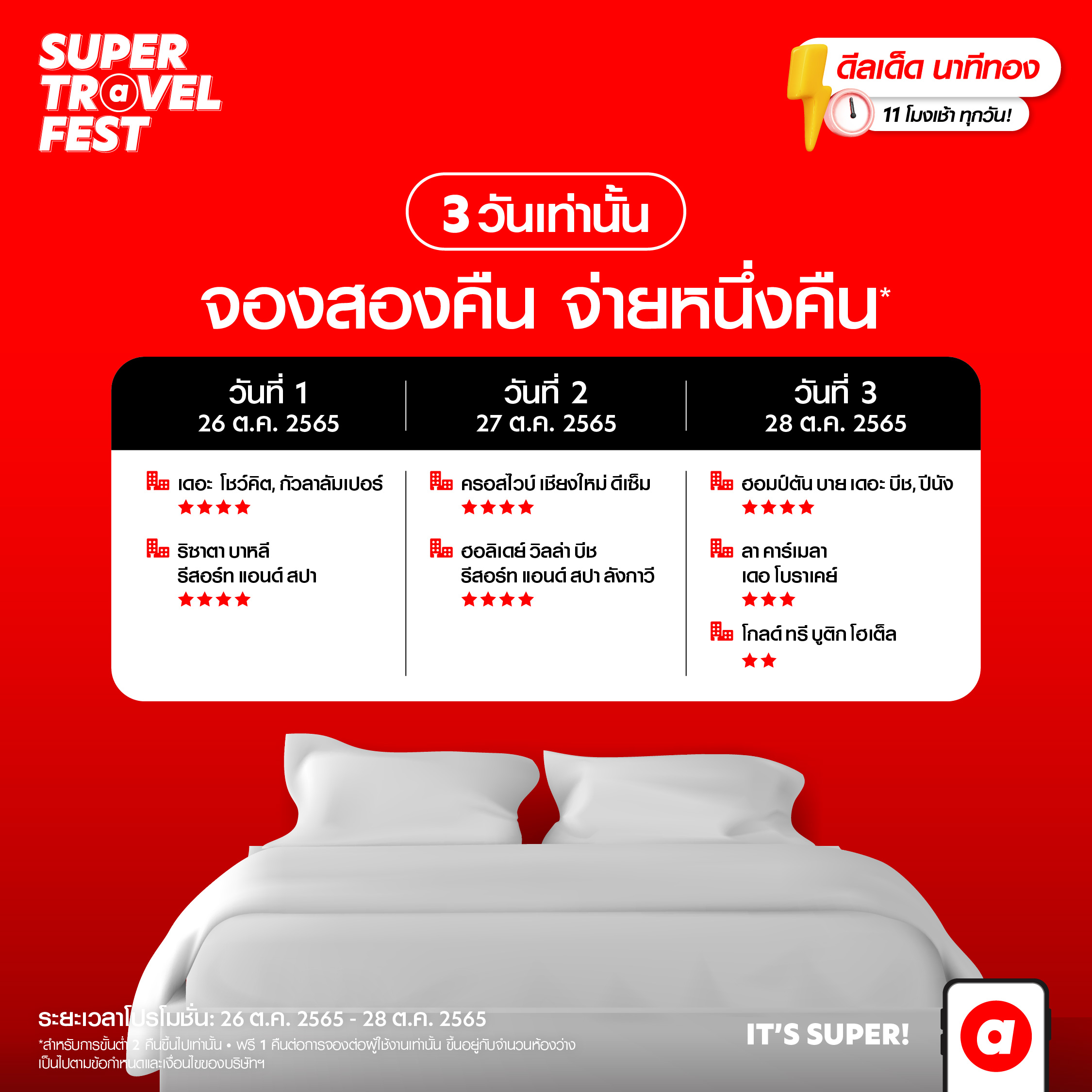 TH Super Hour Deal | airasia super app | airasia Super App ตั้งเป้าเป็นแพลตฟอร์มจองโรงแรมแข็งแกร่งสุดในอาเซียน