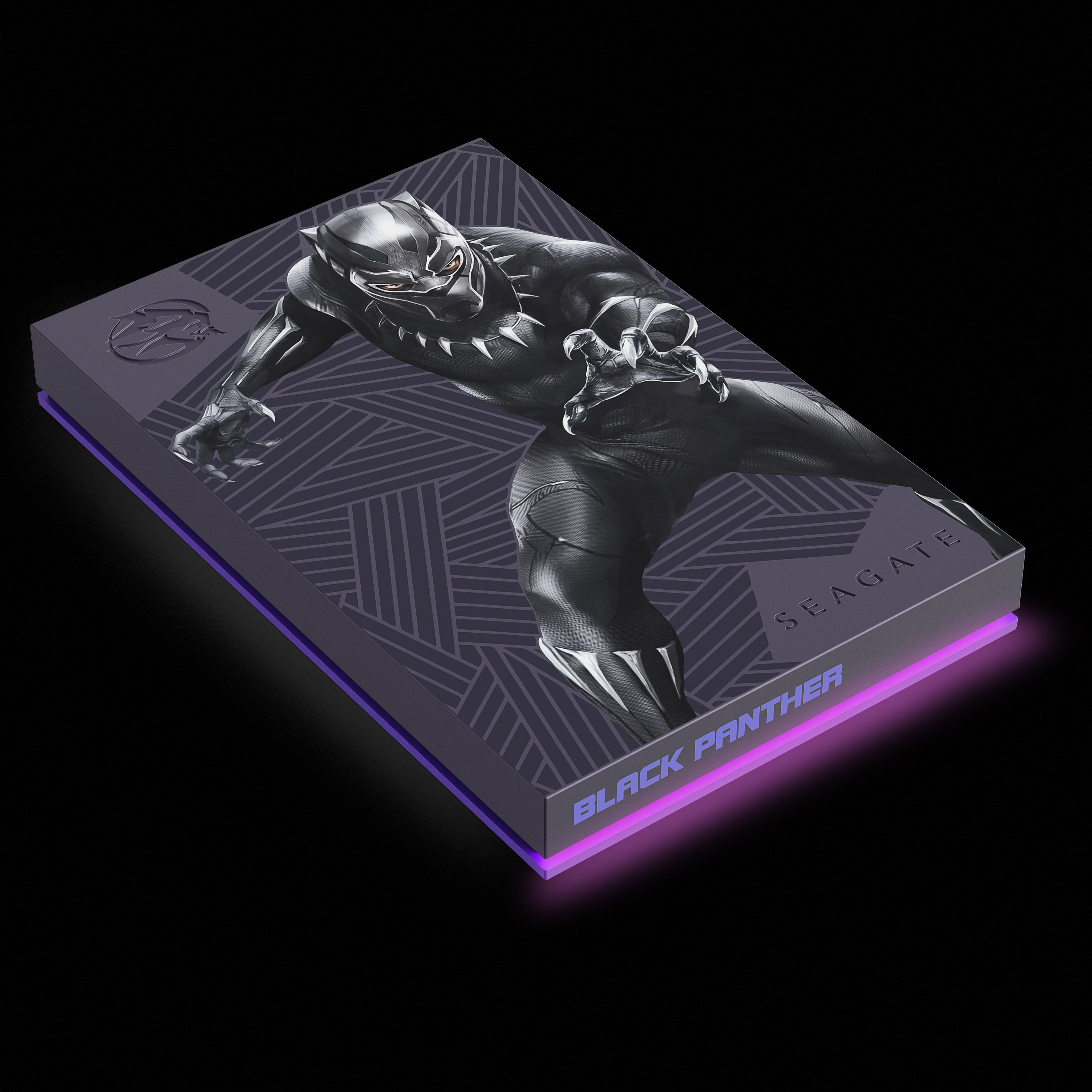 Seagate Black Panther SE HDD Right Dark Hi Res | Seagate | ซีเกทปล่อยฮาร์ดไดรฟ์พกพารุ่นใหม่ สดุดีตำนานแห่งแบล็ค แพนเธอร์