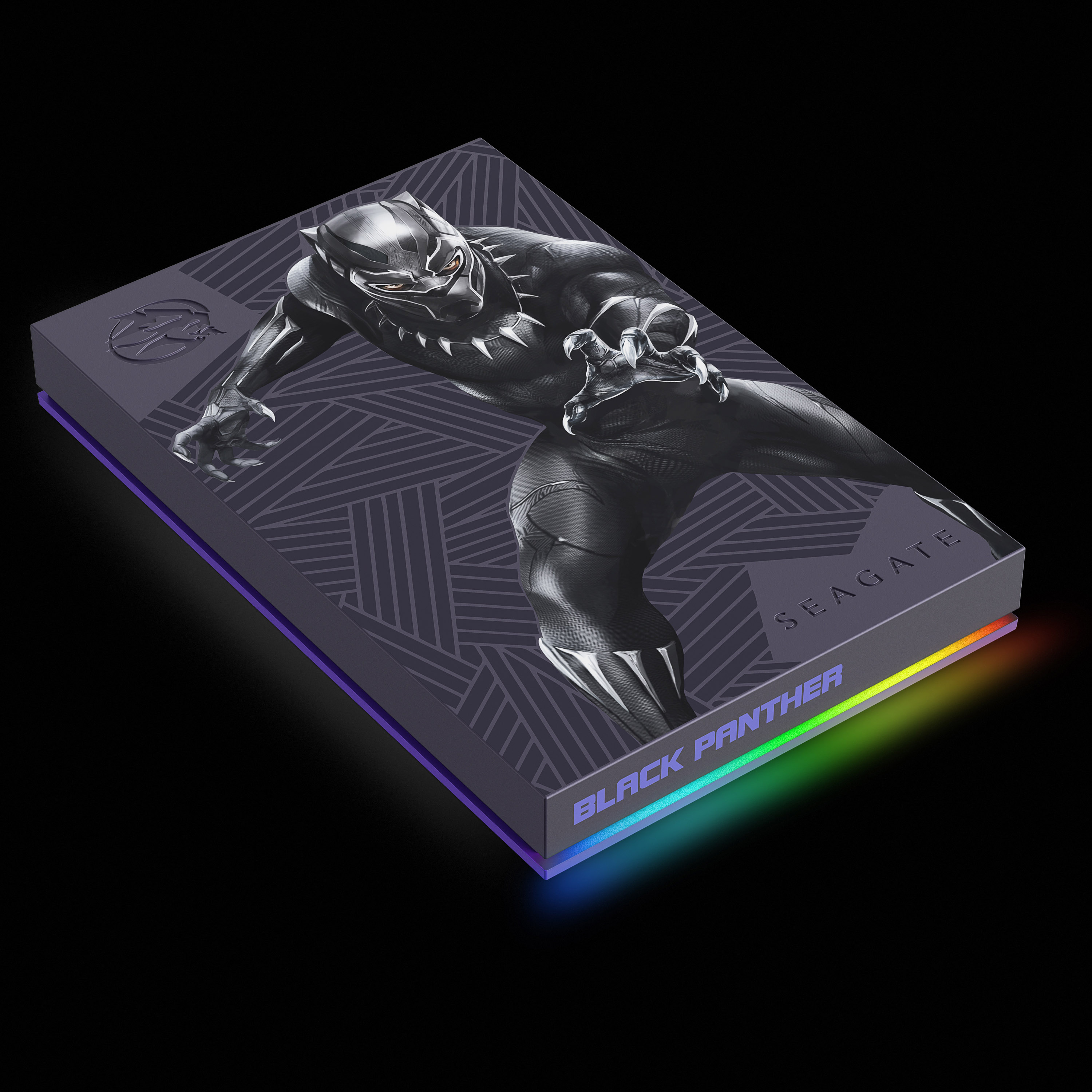 Seagate Black Panther SE HDD Right Dark RGB Hi Res | Seagate | ซีเกทปล่อยฮาร์ดไดรฟ์พกพารุ่นใหม่ สดุดีตำนานแห่งแบล็ค แพนเธอร์