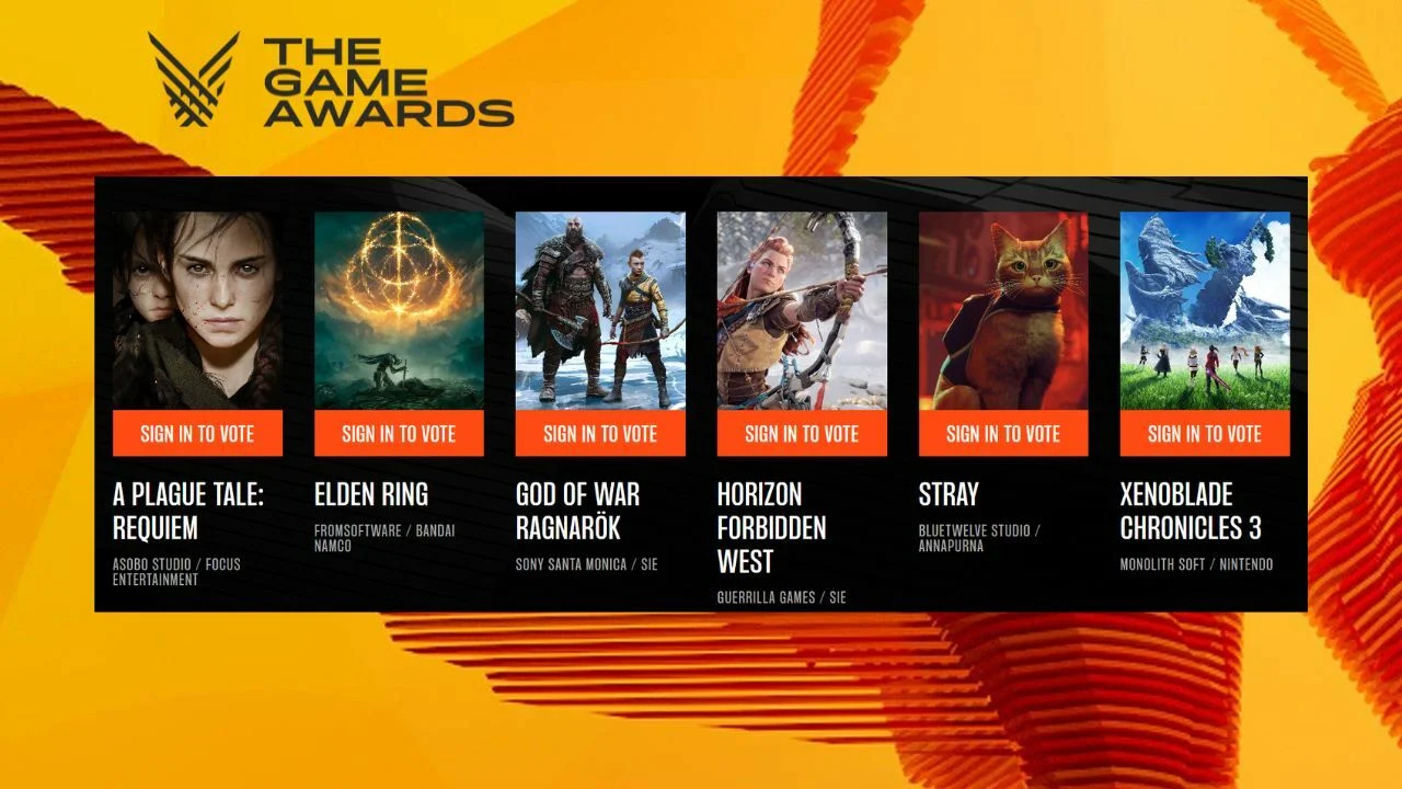 เดือด! เผยรายชื่อผู้ท้าชิงรางวัลแต่ละสาขาในงาน The Game Awards 2022