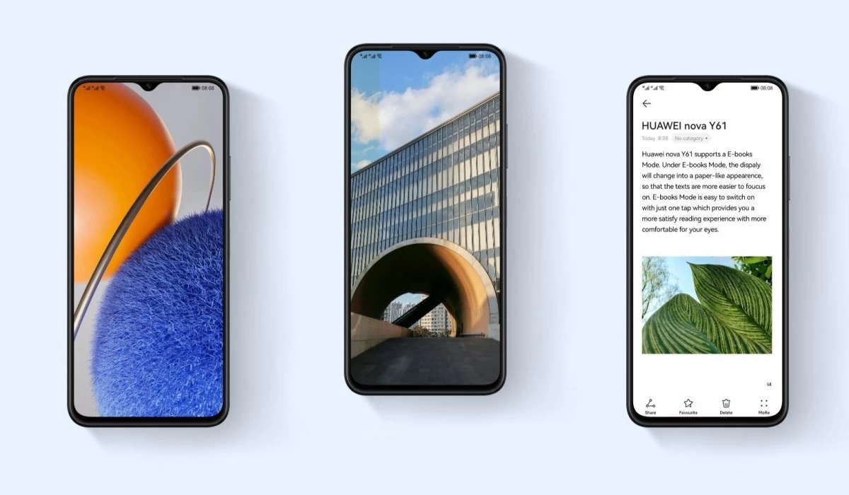 เปิดตัว Huawei nova Y61 กล้อง 50MP แบตเตอรี่ 5,000 mAh 1 gsmarena 005 | Huawei | เปิดตัว Huawei nova Y61 กล้อง 50MP แบตเตอรี่ 5,000 mAh