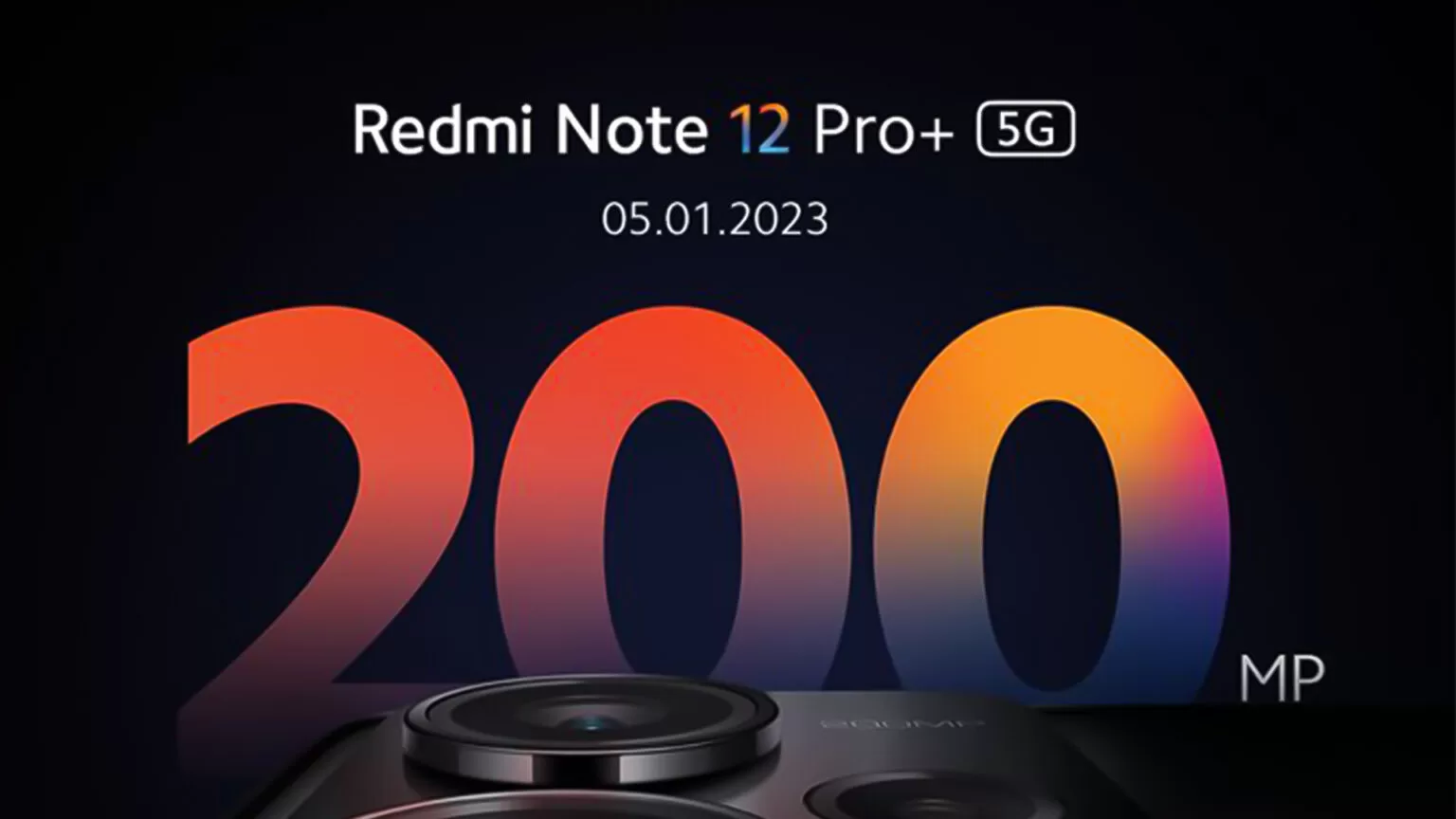 Redmi Note 12 Pro+ กล้องความละเอียด 200MP เตรียมเปิดตัววันที่ 5 มกราคม 2023
