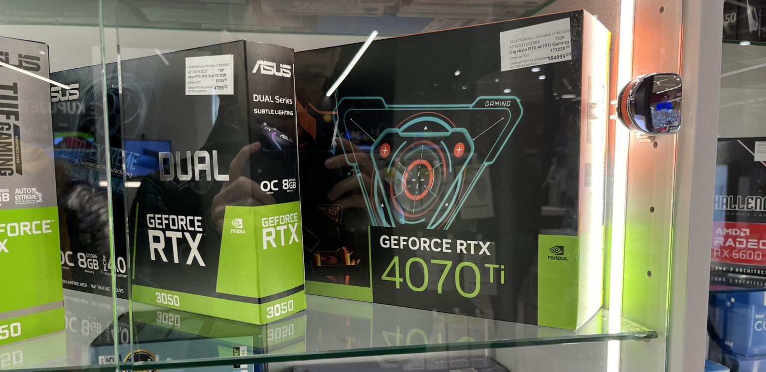 หลุด GeForce RTX 4070 Ti วางขายอยู่ที่ประเทศเซอร์เบีย ในราคา 48,000 บาท