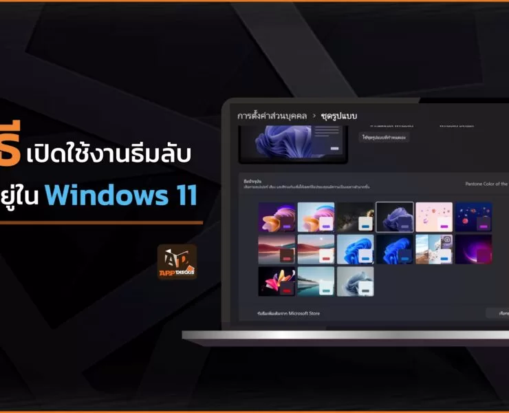 windows 11 Enable Hidden theme | ธีมลับ | วิธีเปิดใช้งานธีมลับ ที่ซ่อนอยู่ใน Windows 11