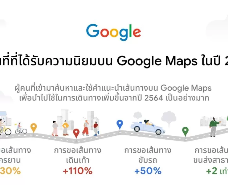 Infographic Google Maps End of Year Tourism of 2022 1 | Google | รู้หรือไม่! สถานที่ยอดนิยมบน Google Maps ในปี 2565 มีที่ใดบ้าง?