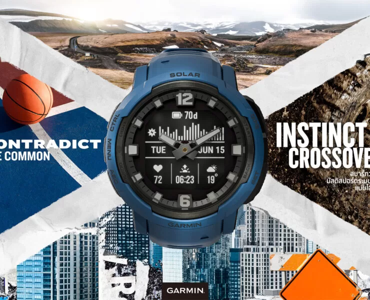 Instinct Crossover Solar Ad | garmin | Garmin เปิดตัว INSTINCT CROSSOVER มาตรฐานใหม่ของไฮบริดสมาร์ทวอทช์