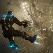 Issac Clarke flying through machinery in Dead Space remake. | Dead Space Remake | สั่งซื้อ Dead Space Remake ล่วงหน้าบน Steam จะได้รับ Dead Space 2 ไปเล่นกันแบบฟรี ๆ