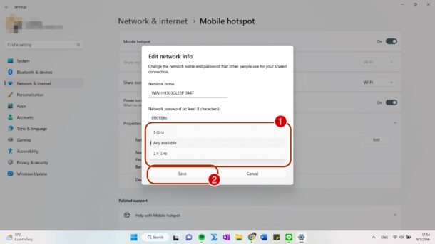 วิธีปล่อย WiFi Hotspot จาก #คอมพิวเตอร์ ให้อุปกรณ์อื่น ทั้ง 2.4 GHz และ 5 GHz