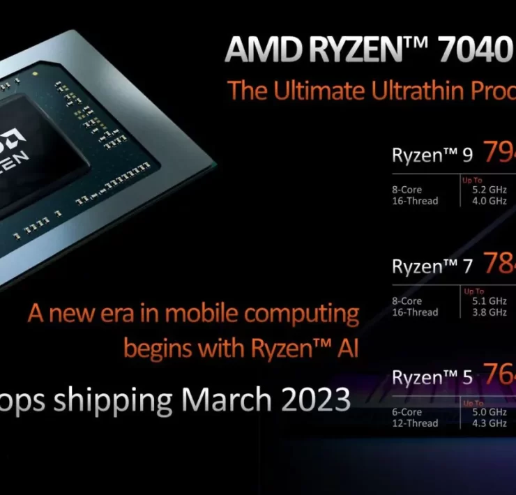 AMD Ryzen 7040 Laptop CPUs Phoenix 2 1456x819.jpg | WINDOWS | AMD ดาวน์เกรด Ryzen 7040 ซีรีส์ ลดสเปกทุกรุ่นและตัดบางฟีเจอร์ทิ้ง
