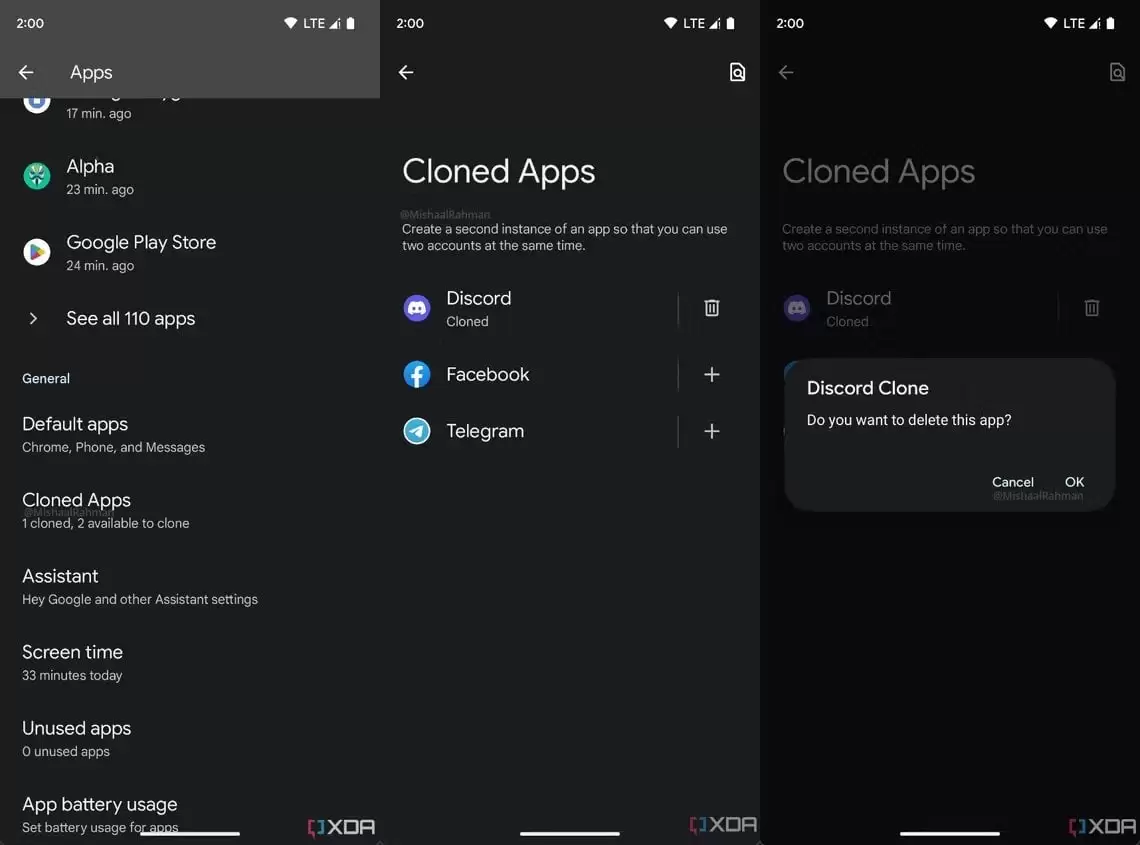 Android 14 Cloned Apps | Android | Android 14 จะมีฟีเจอร์โคลนแอปแล้ว