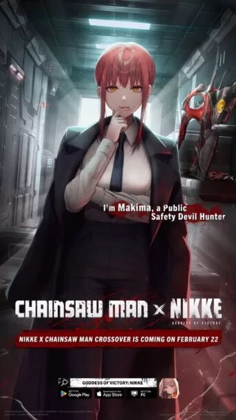 Fpc7xgDXgAIi6hb | Chainsaw Man | Nikke เปิดตัวตัวละครจาก Chainsaw Man! ขนไวฟุดีๆมาจอยกันเต็ม!!