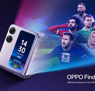 OPPO | Find N2 Flip | OPPO Find N2 Flip เปิดตัวเป็นสมาร์ตโฟนสนับสนุน UEFA Champions League อย่างเป็นทางการ