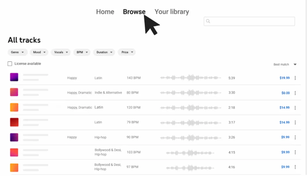 Youtube Crater Music | youtube | เริ่มเปิดให้ใช้สำหรับทุกคน YouTube Creator Music แพลตฟอร์มซื้อใบอนุญาตเพลงถูกลิขสิทธิ์เพื่อใส่ลงประกอบคลิปวีดีโอ