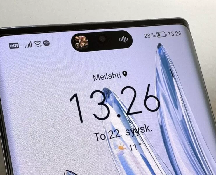huawei dynamic island | dynamic island | ภาพหลุด Huawei P60 Pro อาจมี Dynamic Island แบบ iPhone
