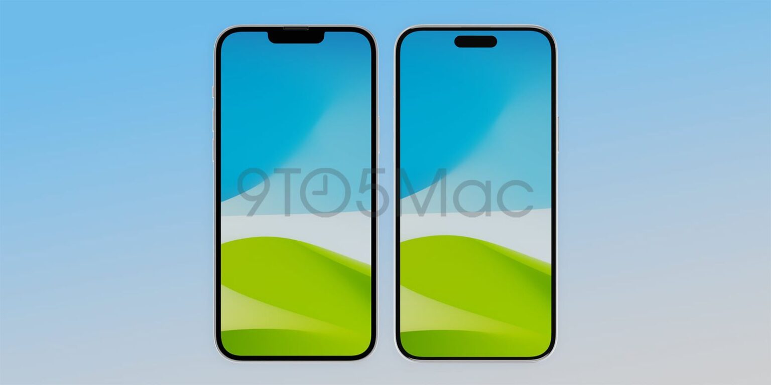 ชมภาพเรนเดอร์ iPhone 15 Plus ที่ขอบจอบางลง พอร์ต USB-C และ Dynamic Island