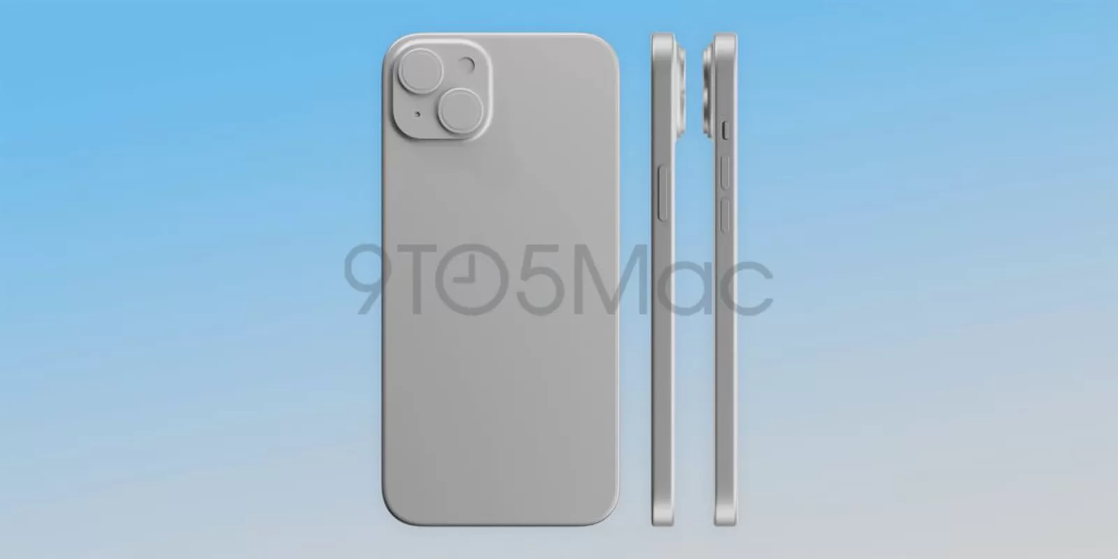 iphone 15 plus side 9to5 | apple | ชมภาพเรนเดอร์ iPhone 15 Plus ที่ขอบจอบางลง พอร์ต USB-C และ Dynamic Island
