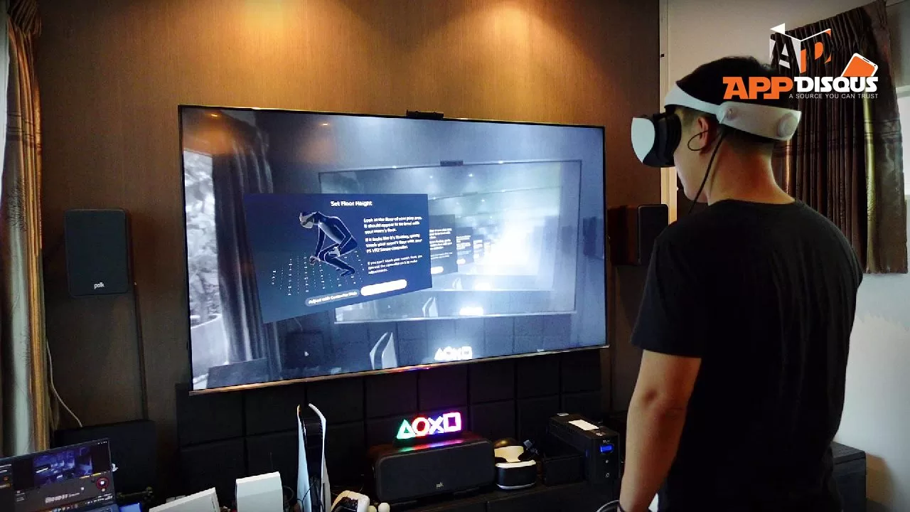 การตั้งค่าระดับความสูงจากพื้นด้วย PS VR 2 Sense Controller เพื่อความสมจริงของเกม