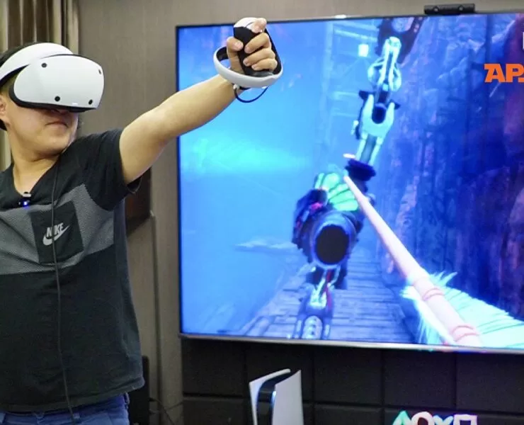 Horizon Call of the Mountain กับการควบคุมธนูด้วย PS VR 2 Sense Controller