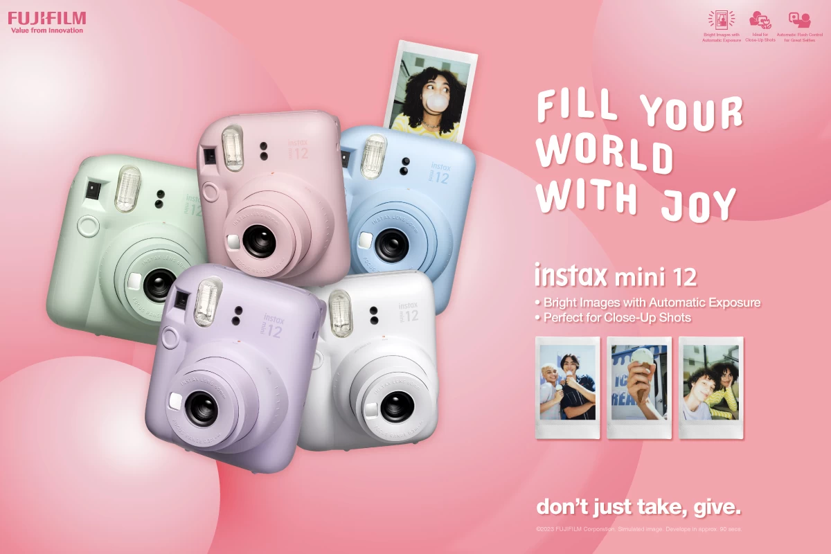 เปิดตัว INSTAX mini 12 กล้องฟิล์มอินสแตนท์รุ่นใหม่ดีไซน์โทนพาสเทลสดใส 1 02 | INSTAX mini 12 | เปิดตัว INSTAX mini 12 กล้องฟิล์มอินสแตนท์รุ่นใหม่ดีไซน์โทนพาสเทลสดใส