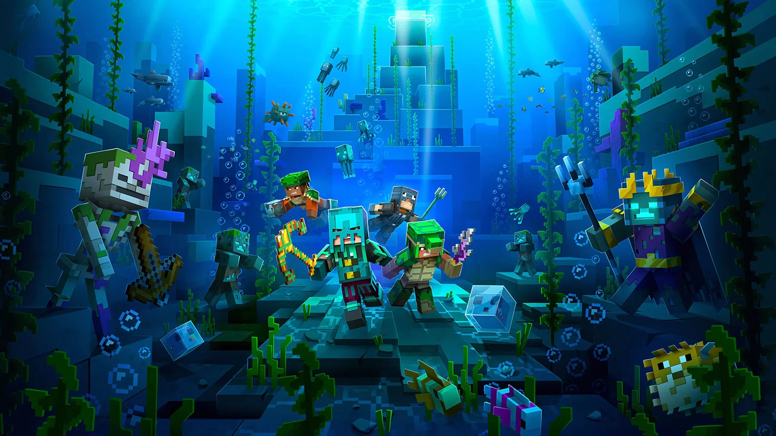 407189 Minecraft ocean view video game art PC gaming video scaled | Minecraft Legends | เผยสเปกขั้นต่ำและแนะนำของ Minecraft Legends กำหนดวางขาย 18 เมษายนนี้