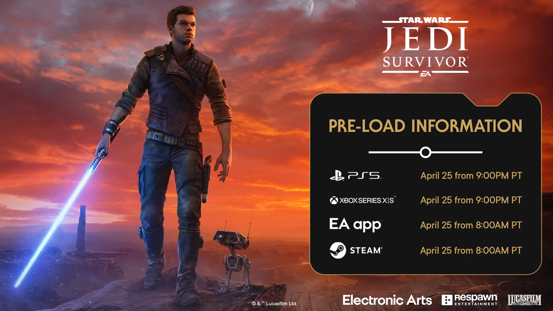 FuK3TGHaEAAenYN | Star Wars Jedi: Survivor | Star Wars Jedi: Survivor เปิดให้ดาวน์โหลดล่วงหน้าวันที่ 25 เม.ย. 2023 บนพีซีและคอนโซล