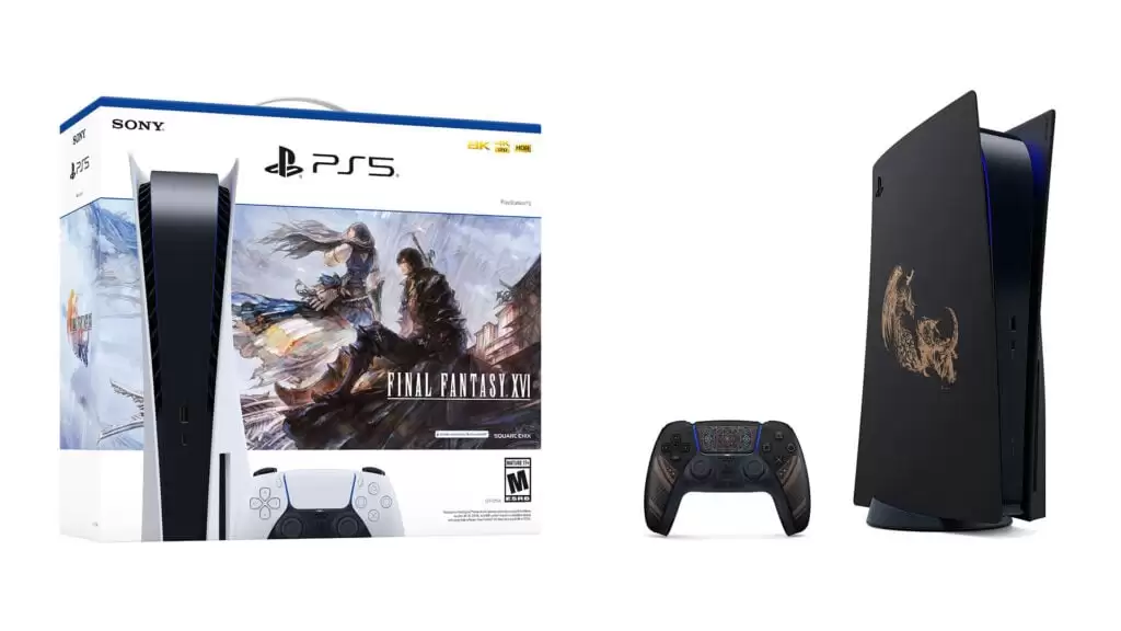 PS5 FF16 Bundle 04 26 23 Top 1024x576 1 | ps5 | เปิดตัวชุดบันเดิล PS5 Final Fantasy XVI พร้อมคอนโทรลเลอร์และฝาปิด Limited Edition