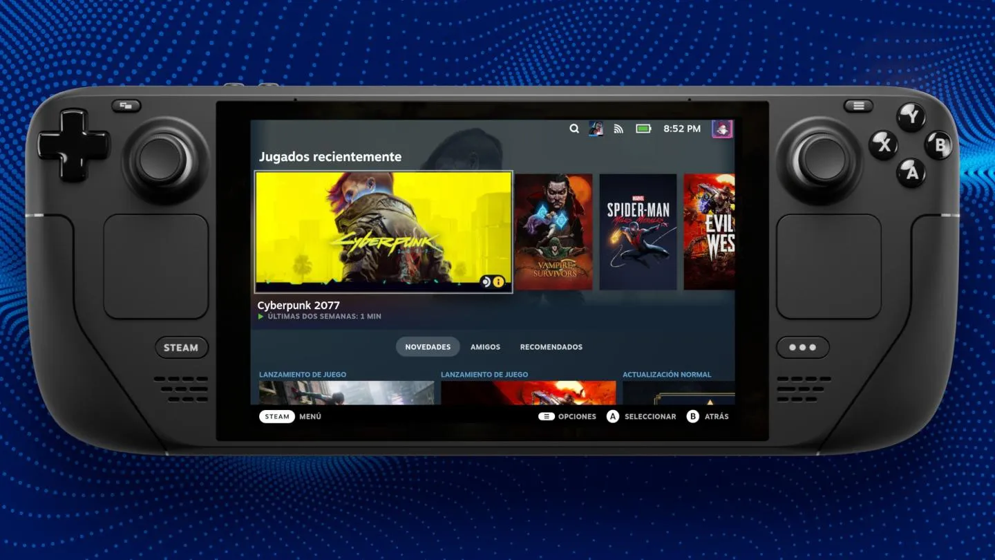 steam deck menu 2880757 | Steam Deck | สื่อนอกรายงาน 100 เกมยอดฮิตบน Steam มี 73 เกมที่สามารถเล่นได้บน Steam Deck