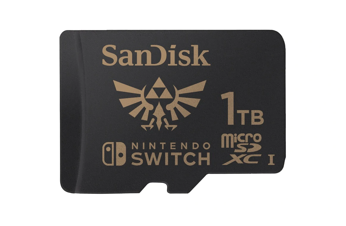 การ์ด micro SD สำหรับ Nintendo Switch รุ่นใหม่ขนาด 1TB จาก SanDisk ลายอาณาจักรไฮรูล 1 1tb zelda miffcrosd | Micro SD | การ์ด micro SD สำหรับ Nintendo Switch รุ่นใหม่ขนาด 1TB จาก SanDisk ลายอาณาจักรไฮรูล