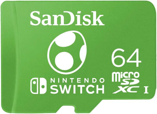 Nintendo microSD Yoshi 64GB front | Micro SD | การ์ด micro SD สำหรับ Nintendo Switch รุ่นใหม่ขนาด 1TB จาก SanDisk ลายอาณาจักรไฮรูล