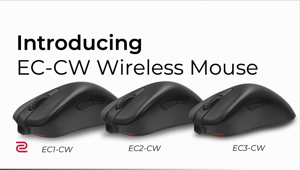 ZOWIE EC CW Wireless Mouse | EC-CW Series | ZOWIE เปิดตัว EC-CW Series เมาส์เกมมิ่งไร้สายรุ่นแรก