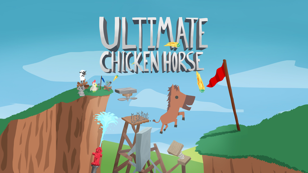 พารู้จักกับเกมเบาสมองพาตัดเพื่อน! Ultimate Chicken Horse!! 1 LaunchTrailer Thumbnail | Ultimate Chicken Horse | พารู้จักกับเกมเบาสมองพาตัดเพื่อน! Ultimate Chicken Horse!!
