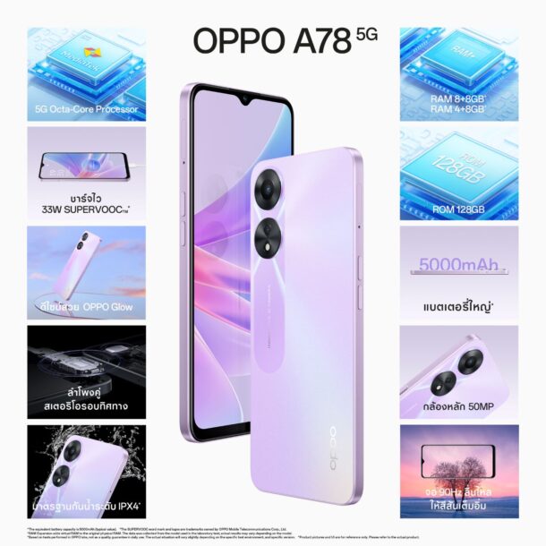 OPPO A78 5G Reduce Price 1 | OPPO | OPPO A78 5G มาในราคาใหม่ เริ่มต้นเพียง 7,999 บาทเท่านั้น