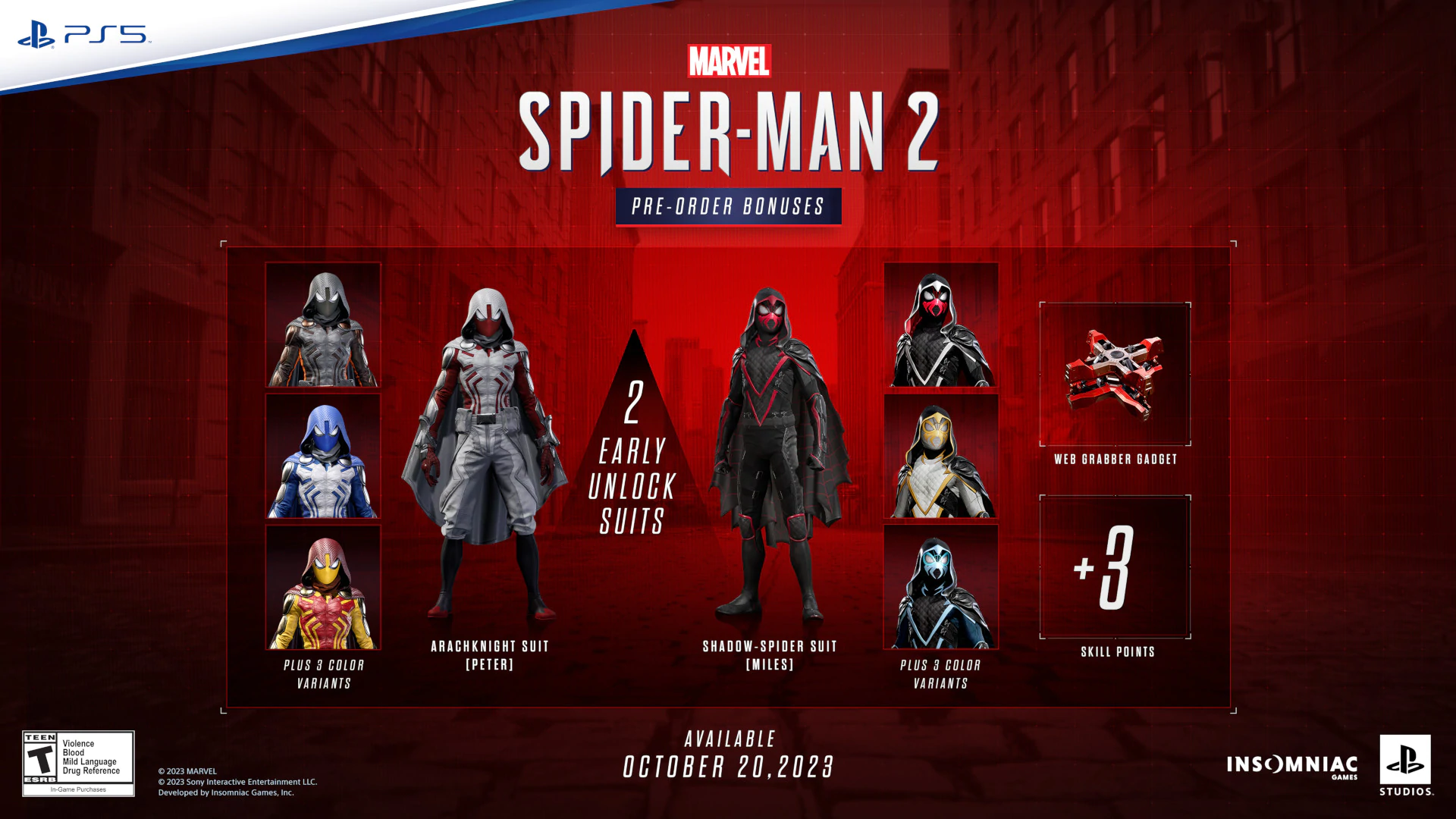 marvels spider man 2 pre order bonuses | Spider-Man 2 | เก็บเงินรอ Marvel’s Spider-Man 2 มีกำหนดวางขาย 20 ตุลาคม 2023 บน PS5 พร้อมเผยชุดสะสมน่าโดนสุดๆ