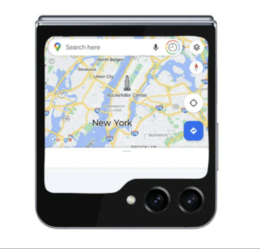 สกรีนช็อต 2023 06 13 125818 | Galaxy Z Flip 5 | จอด้านนอกของ Galaxy Z Flip 5 จะรองรับแอป Google Maps, Messages และ YouTube