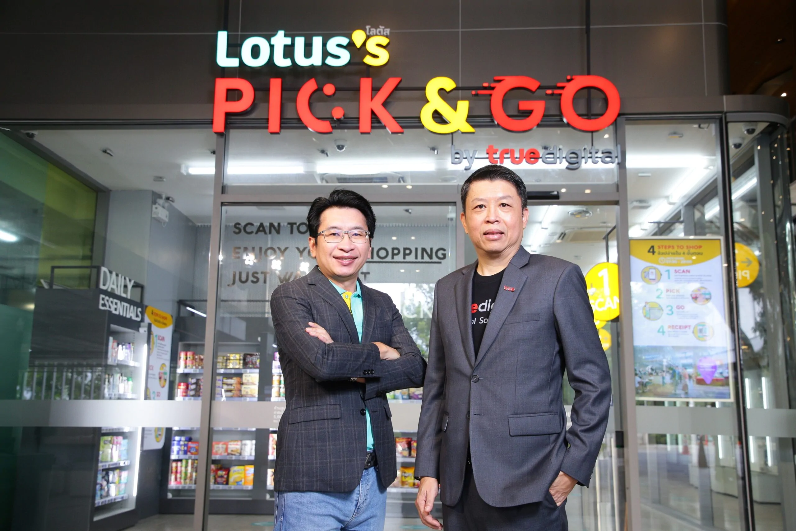 123 2 Lotuss PICK GO by True Digital scaled | Lotus’s | แห่งแรกในไทย! โลตัสร่วมกับทรู เปิดตัว Lotus’s ไร้พนักงาน หยิบสินค้าแล้วเดินออก