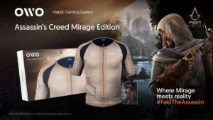 เจ็บจริง! Ubisoft จับมือ OWO เปิดตัวชุดที่มี Haptic Feedback ลาย Assassin’s Creed Mirage