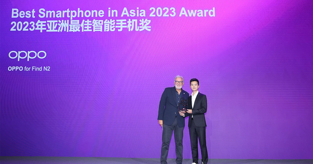 OPPO Find N2 Best Smartphone Asia Mobile Awards 2023 Thumbnail | OPPO | OPPO Find N2 คว้ารางวัล Best Smartphone ด้านประสิทธิภาพและนวัตกรรมปี 2023 ในหมวดสมาร์ตโฟนจอพับ