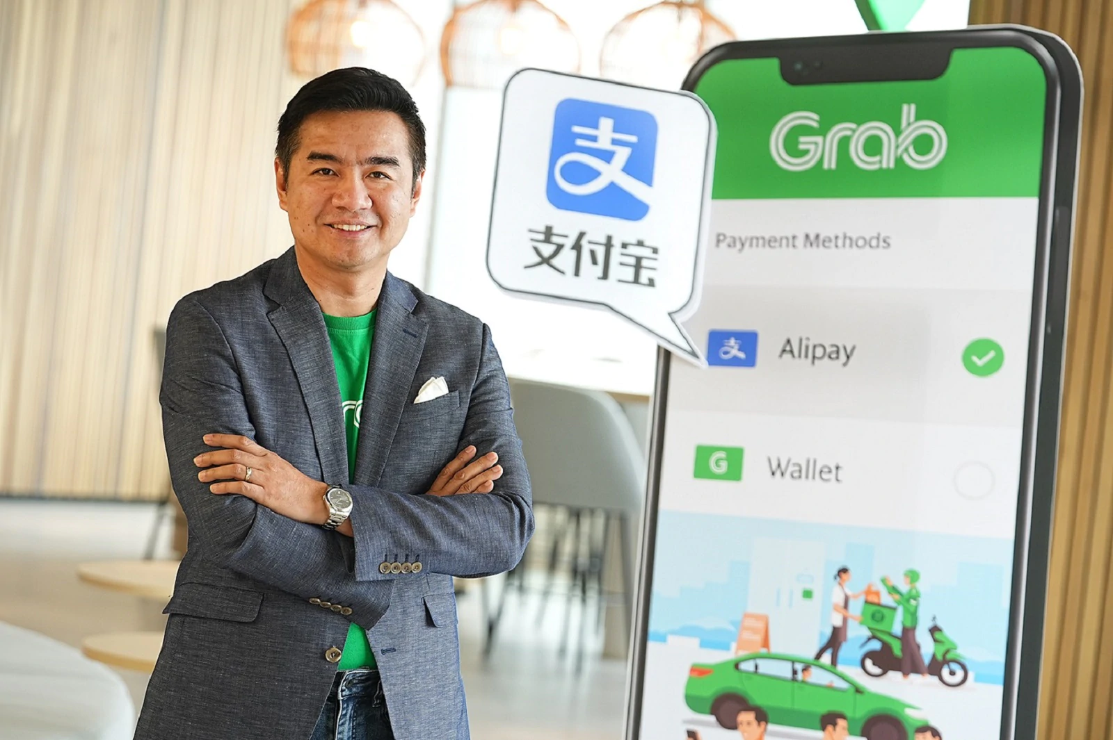 GrabCN 01 | Alipay | แกร็บ ลุยตลาดนักท่องเที่ยวจีน ผนึก Alipay เพิ่มช่องทางชำระเงิน