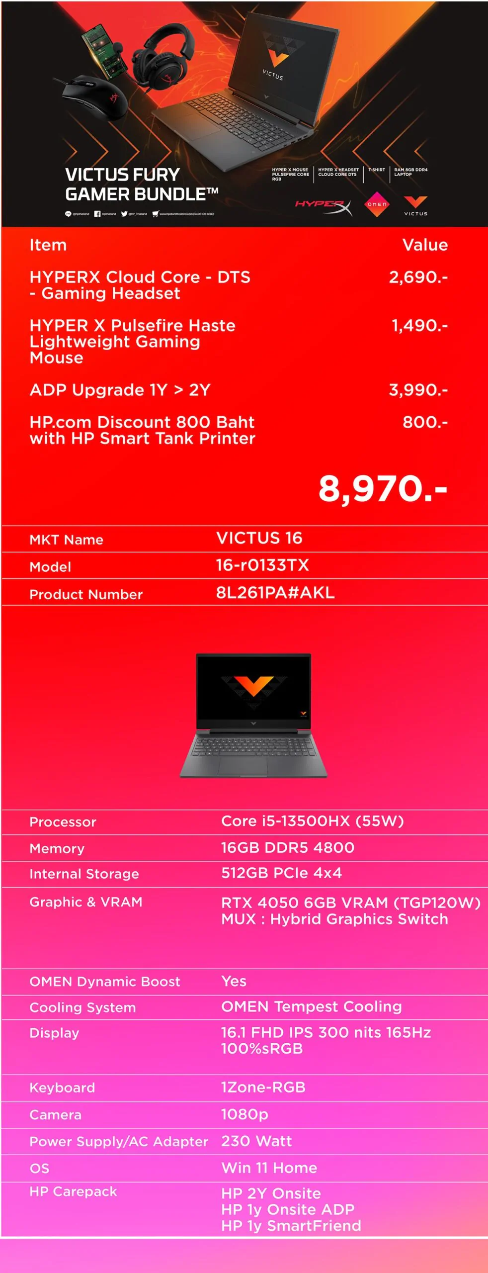 OMEN หรือ Victus Fury Gaming Bundle scaled | HP | รีวิว HP Victus 16 เกมมิ่งแล็ปท็อปชิปเซ็ต Intel Gen13th คุ้มสุดในงบไม่เกินสี่หมื่น