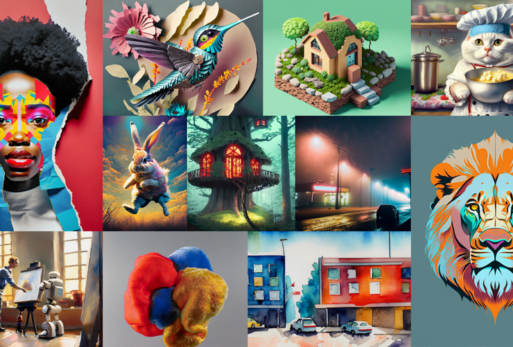 Firefly Collage | PR News | อะโดบีเปิดตัวโมเดลและเว็ปแอป Firefly Generative AI ใหม่