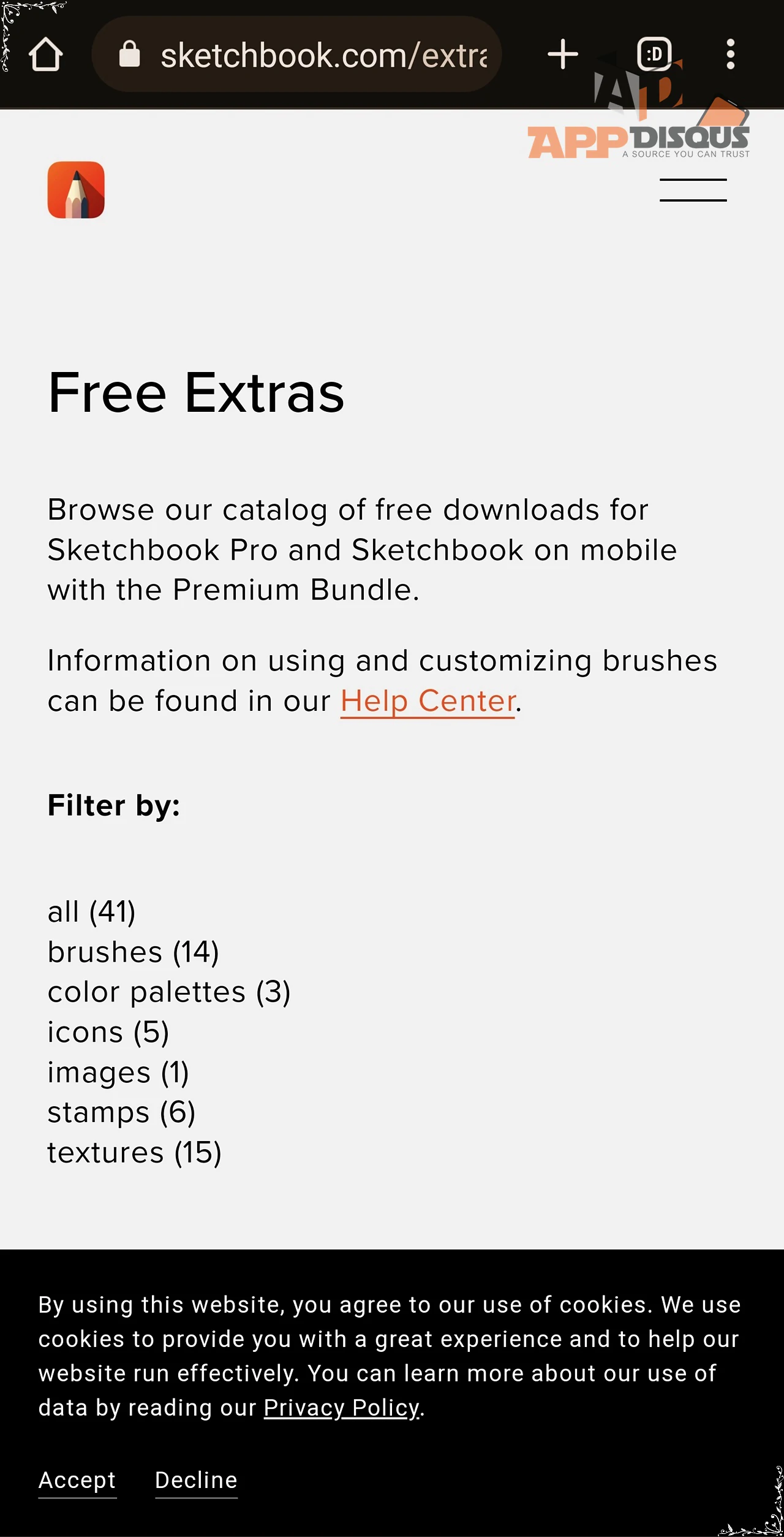 N2 FlipScreenshot 20230909 213348 Chrome | autodesk Sketchbook | วิธีโหลดชุดแปรงมาใช้เพิ่ม ในแอป Sketchbook