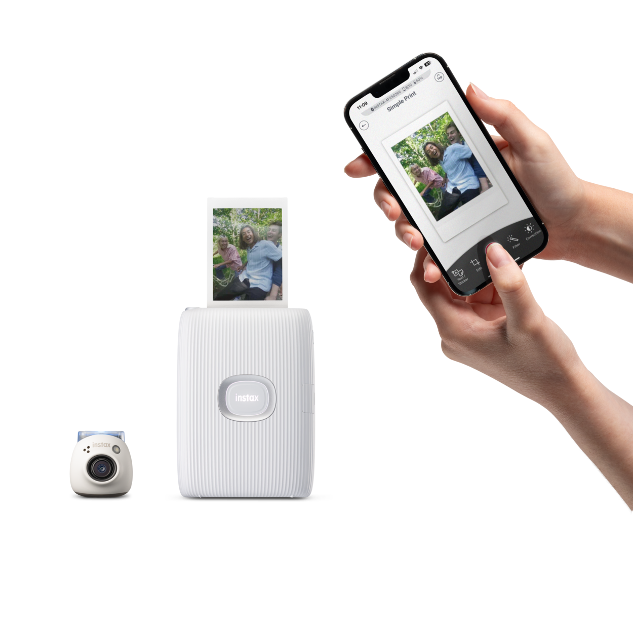 PNG INSTAX Pal Feature shots Simple print mini white | INSTAX Pal | INSTAX Pal กล้องไซส์จิ๋วโดยฟูจิฟิล์มมาพร้อมฟิล์มมินิลายใหม่