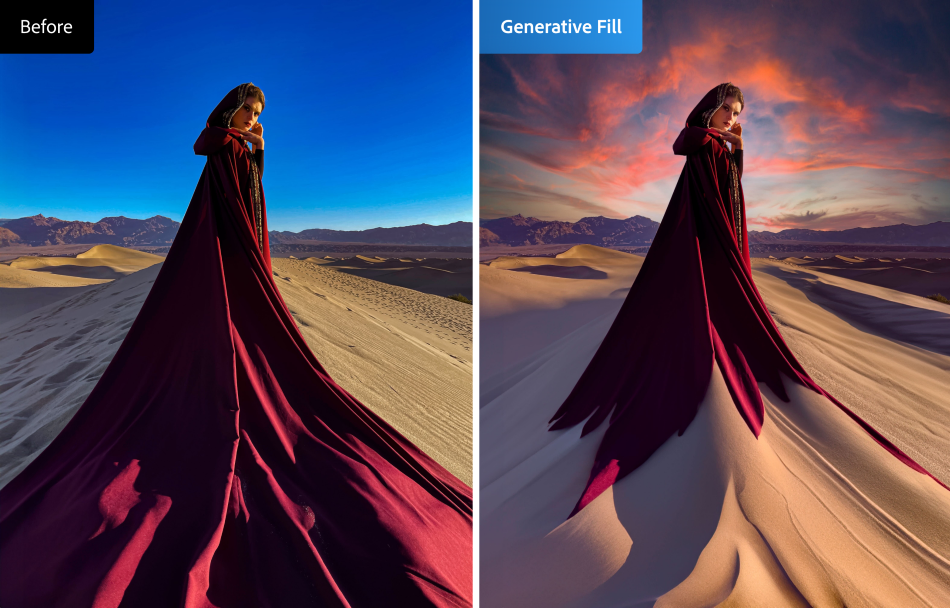 Photoshop Gen Fill 2 re | Adobe Express | อะโดบีเปิดตัวโมเดลและเว็ปแอป Firefly Generative AI ใหม่